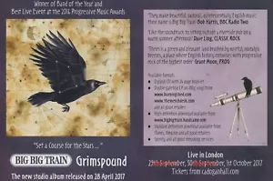 Big Big Train - Live In London 2017 - Half Size Magazine Advert - Picture 1 of 1