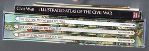 LOT of 5 THE CIVIL WAR William C. Davis ILLUSTRATED ATLAS, CENTENNIAL HANDBOOK - Picture 1 of 5