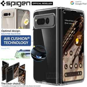 For Google Pixel Fold Case SPIGEN Ultra Hybrid Bumper Hard Clear Cushion Cover - Picture 1 of 23