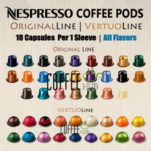 NESPRESSO Flavored Coffee 10 Pods Original Line OR VertuoLine lot (ALL FLAVORS) - Picture 1 of 68