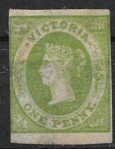 AUSTRALIEN - VICTORIA SG41 1857 1d GELB-GRÜN MTD POSTFRISCH - Bild 1 von 1