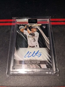 2024 Topps Chrome Black Coco Montes Rookie Auto #CBA-CMON Rockies On Card! - Picture 1 of 2