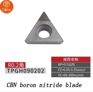 2 Stck. TPGH090202 CBN Bornitrid Fräsen Hartmetalleinsatz Schneidklinge für Stahl - Bild 1 von 1