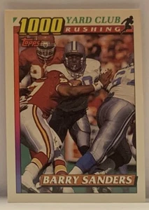 Barry Sanders 1991 Topps 1000 Yard Club # 2 - Picture 1 of 1