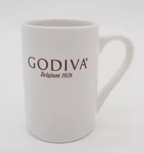 (1) GODIVA Belgio 1926 Tazza tazza da caffè in ceramica tè al cacao bianco marrone cacao 4,25" - Foto 1 di 7