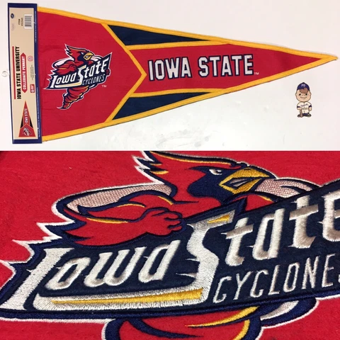 2002 Iowa State Cyclones ISU Ames University Pennant 14.5x33 Cover