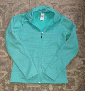 The North Face Petite Women S Fleece Zip Jacket Mock Neck Sweater Tiffany Blue - Picture 1 of 8