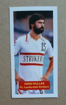 GERMANY Fort Lauderdale Strikers - GERD MULLER Score UK football trade card NASL - Image 1 of 2