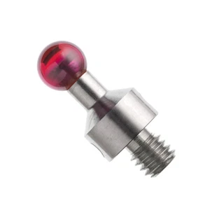 CMM Styli for A-5000-6350 M4 Thread 5mm Ruby Ball Tip Stainless Steel Stem L10mm - Picture 1 of 3