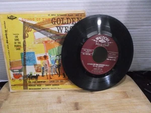 Waldorf Records Songs Of The Golden West Vinyl Record 45 RPM - Imagen 1 de 6