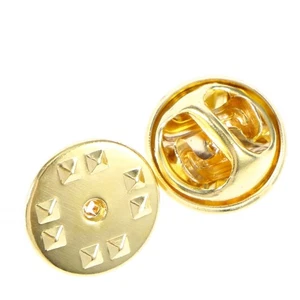 50pcs Brass Clutch Badge Insignia Clutches Pin Backs Replacement ( ) - Picture 1 of 6