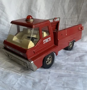 Vintage ERTL STRUCTO Fire Rescue Turbine Truck, 12” Red, Incomplete - Picture 1 of 11