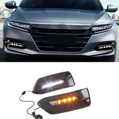For Honda Accord 2018-2020 Daytime Running Light LED DRL Front Fog Light 3-Color Foto 1 de 4
