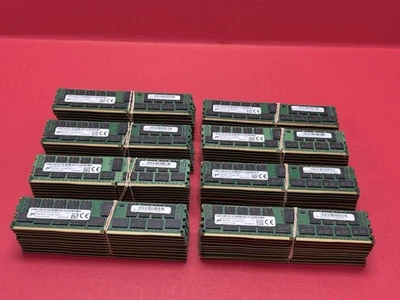 Lot Of 78 32GB 2Rx4 PC4 2400T Micron Server Memory ECC - Image 1 of 4