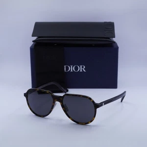 Occhiali da sole Dior DIORESSENTIAL AF 20A0 avana scuro/grigio 58-17-150 nuovi autentici - Foto 1 di 7