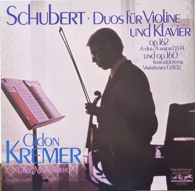 Gidon Kremer, Oleg Maisenberg: Schubert- Duos for Violin and Piano / Eurodisc - Image 1 of 3