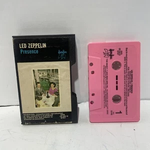 Led Zeppelin Presence Cassette Hard Slip Shell Pink SWS CS 84160797 - Picture 1 of 11