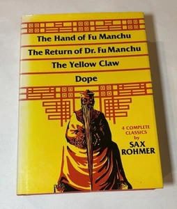 Hand of Fu Manchu, Return of Dr. Fu Manchu, The Yellow Claw, Dope by Sax Rohmer - Picture 1 of 6