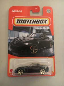 Matchbox Mazda MX-5 Miata (2020) Mattel schwarz Spielzeugauto 58/100 - Bild 1 von 3