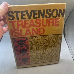 Vintage 1964 Treasure Island R.L. Stevenson New York Graphic Society Illustrated - Picture 1 of 21