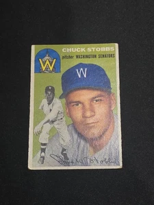 1954 Topps 185 Chuck Stobbs Washington Senators - Picture 1 of 3