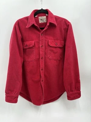 Vintage Herters Hudson Bay Chamois Shirt Mens Medium Red Heavy Flannel Button Up - Image 1 of 4