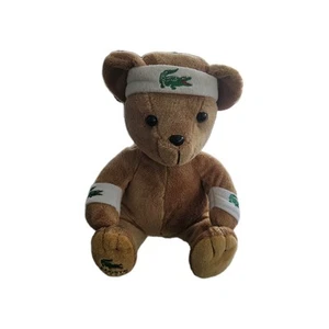 LACOSTE PARFUMES TEDDY BEAR WRIST HEAD BAND IZOD LOVEY PLUSH CLASSIC LOOK 12" - Picture 1 of 6