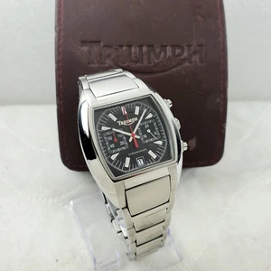 TRIUMPH 3008 QUARZ CHRONOGRAPH BLACK DATE JAPAN MOV'T HERREN UHR - Bild 1 von 10