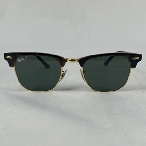 Ray-Ban RB3016 Clubmaster Sunglasses 49mm – Tortoise/Gold - Picture 1 of 8