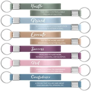 24 Stück Motivierende Schlüsselanhänger Geschenke Inspirierend Silikon Schlüsselanhänger für Lehrer - Bild 1 von 6