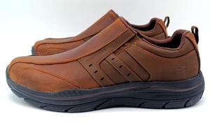 NEW Skechers Men's Slip-Ons Shoes Size 14 Extra Wide Brown Relaxed Fit Casual - Picture 1 of 14