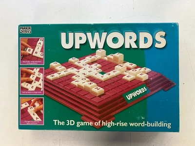 Upwords Board Game The 3D Word Building Game 1996 Edition Vintage Complete - Image 1 of 4