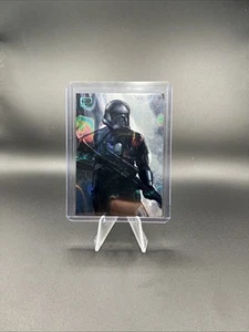 2024 Topps Chrome Star Wars Galaxy #GE-10 DEATH TROOPER Aqua Lava Refractor /175 - Picture 1 of 3