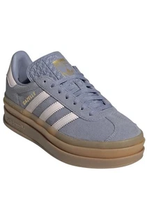 Nuevo Adidas Originales Gazelle Negrita Niños Grandes 5 Plata Violeta Rosa Goma - Imagen 1 de 19