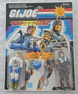 GI Joe Maverick Blocker BATTLE FORCE 2000 1988 Hasbro Action Figures 2 Pack - Picture 1 of 7