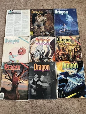 9 VTG Dungeons Dragons Magazines Lot 80s 90s TSR Role Play D&D - Image 1 of 4