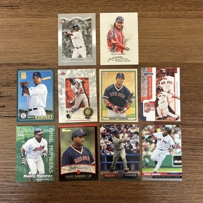 Manny Ramirez 10 Card Lot - Topps/Bowman/Fleer/Donruss - Image 1 of 2