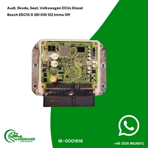 Audi, Skoda, Seat, Volkswagen ECUs Diesel Bosch EDC15 0 281 010 122 Immo Off - Picture 1 of 1