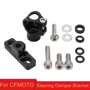 Steering Damper Bracket For CFMOTO 800NK 2023-ON Lower Triple Clamp Mount Black - Picture 1 of 13