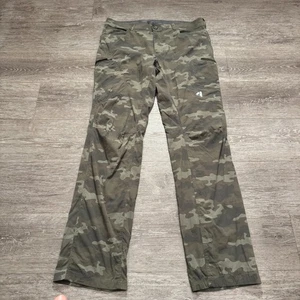 Eddie Bauer Pants Adult 38 First Ascent Pocket Cargo Green Camo 38x35 Nylon - Picture 1 of 15