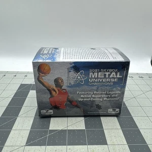 2021-2022 Skybox Metal Universe Champions Factory Sealed Blaster Box~MJ PMG? - Picture 1 of 6