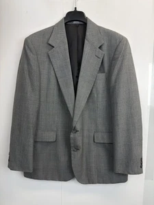 Haggar Imperial Gentlemans Fit Mens 44R Blazer Glen Plaid Sport Coat Jacket USA - Picture 1 of 13