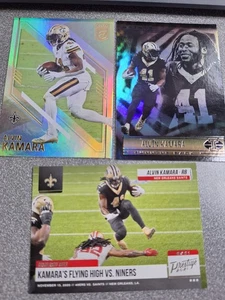 LOTE DE 3 TARJETAS Alvin Kamara #40 y #35 y #HR-AK A700 - Imagen 1 de 2