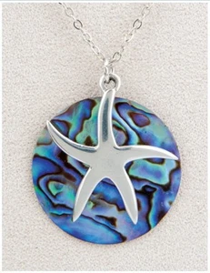 Wild Pearle Abalone Necklace Ocean Star - Picture 1 of 1