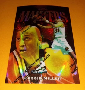 1997-98 Topps Finest Masters Reggie Miller Refractor #49 (w/peel) - Pacers - Imagen 1 de 3