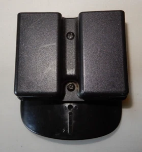 Uncle Mike's Composite Double Magazine Open Pouch with Paddle - Picture 1 of 6