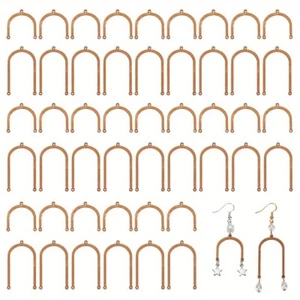1Box 60Pcs 2 Style Unfinished Wood Chandelier Component Links 3 Loop Connector - Picture 1 of 7