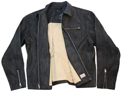 Chaqueta Rag & Bone Alex Hecha en EE. UU. de Denim Crudo Ribete Japonés Tallas para Hombre Foto 1 de 4