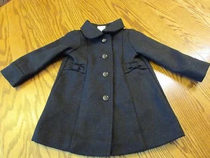 Gymboree VERY MERRY Black Bow Peacoat Baby Toddler Girl Size 12- 24 NEW - Picture 1 of 6