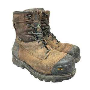 Timberland Men's 8” Boondock HD Composite Toe WP Work Boots A28VR Brown Size 10W - Picture 1 of 9